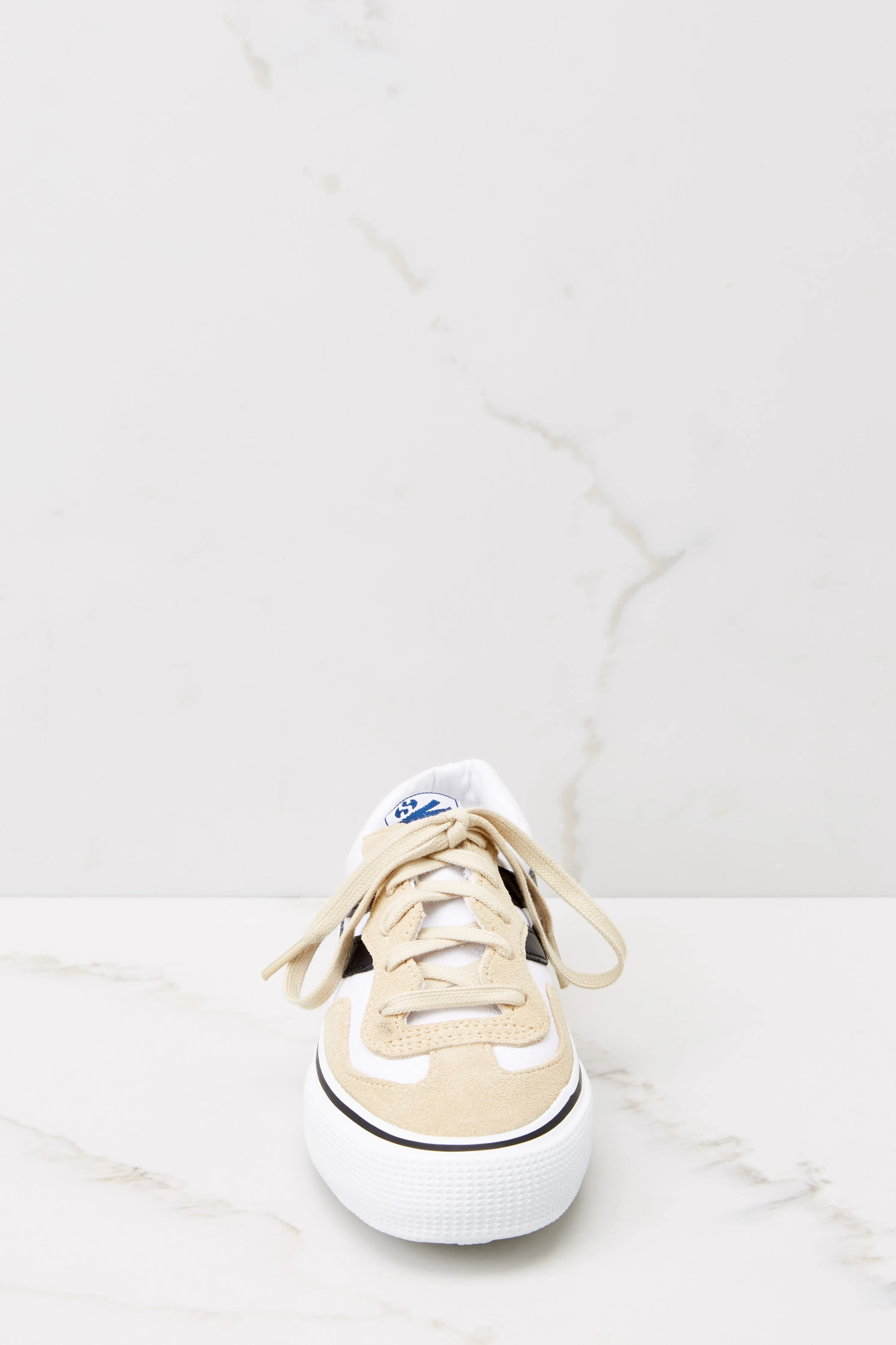 2941 Revolley Beige Colorblock Leather Sneakers