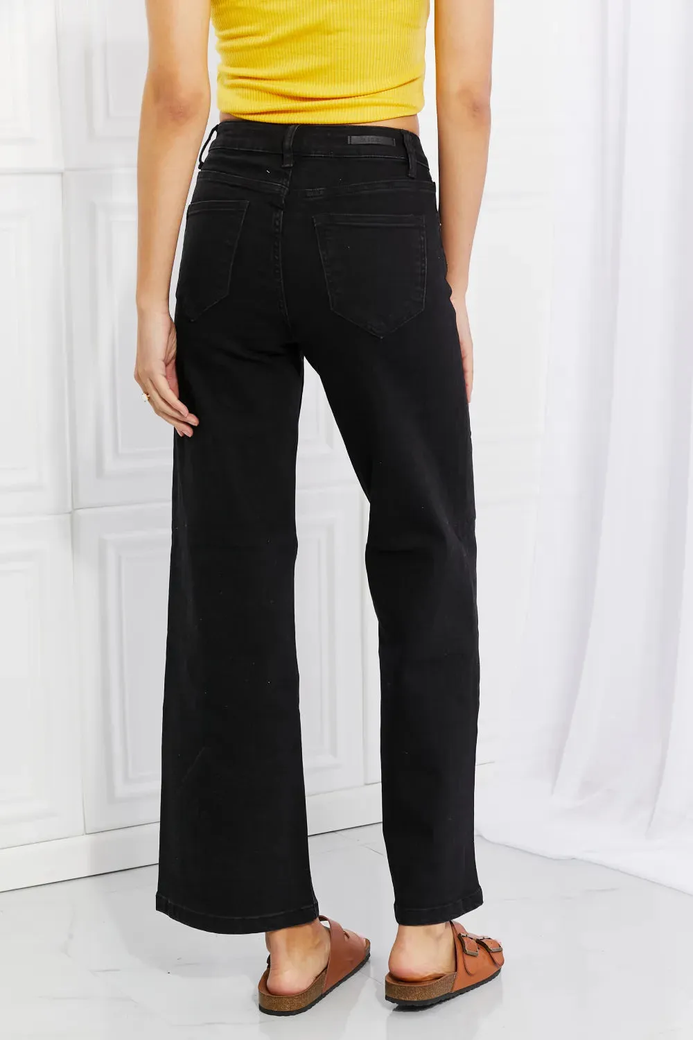 Amanda Midrise Wide Leg Jeans