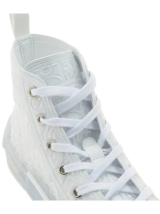 B23 Oblique Canvas High Top Sneakers White