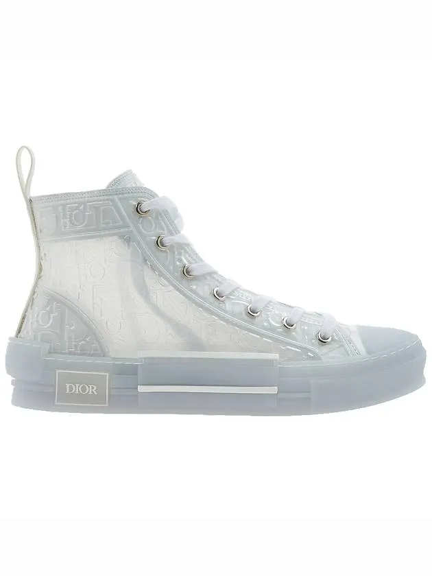 B23 Oblique Canvas High Top Sneakers White