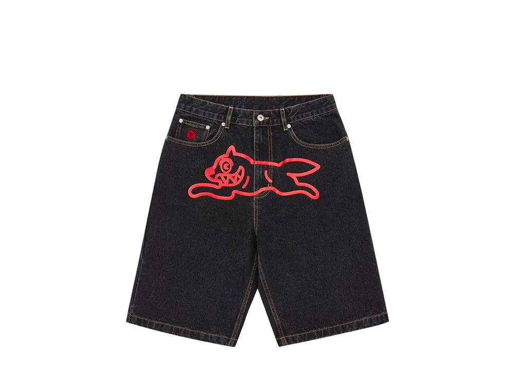 Billionaire Boys Club Running Dog Denim Shorts Black