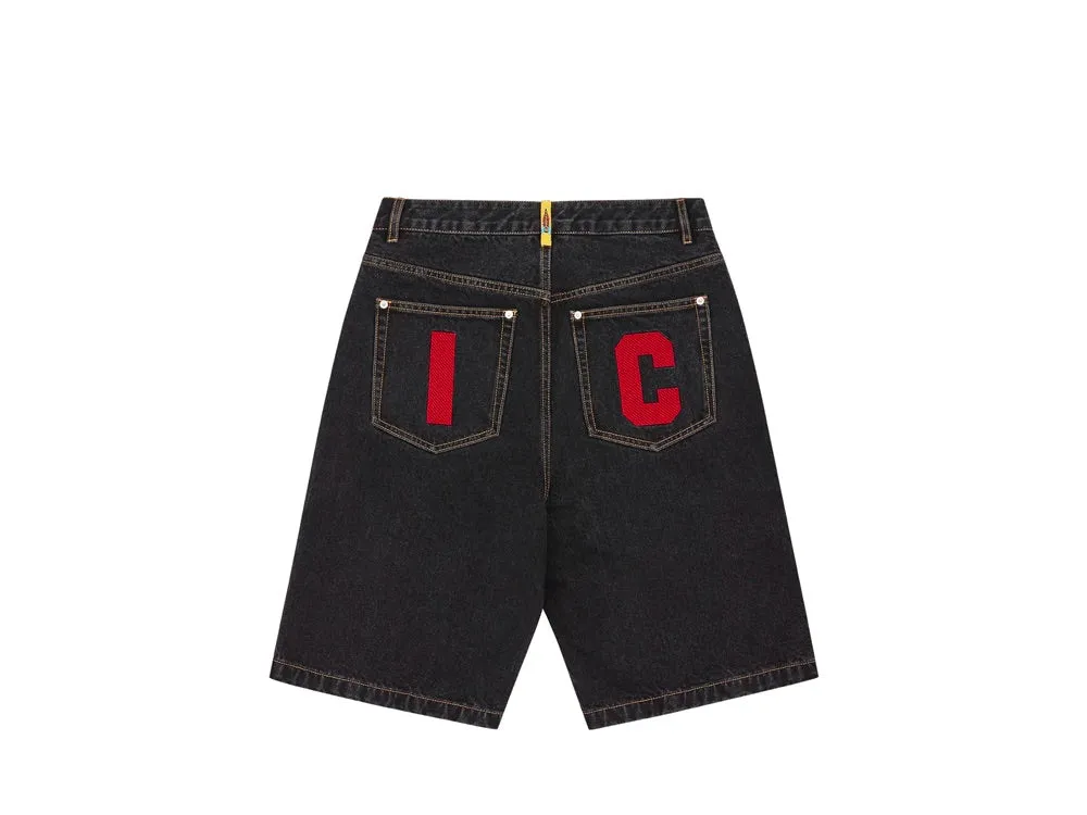 Billionaire Boys Club Running Dog Denim Shorts Black