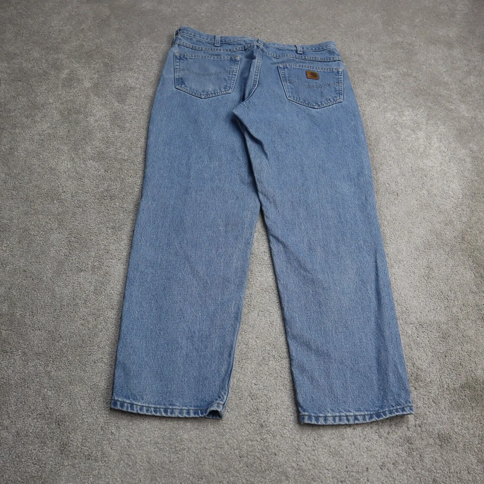 Carhartt Mens Jeans Straight Leg Traditional Fit 100% Cotton Blue Size 36/30