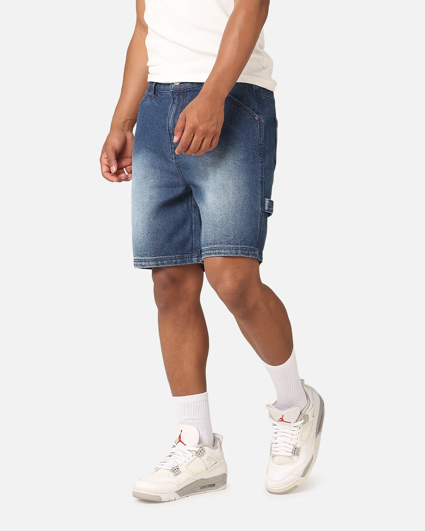 Carre C-Star Denim Shorts Mid Blue Denim