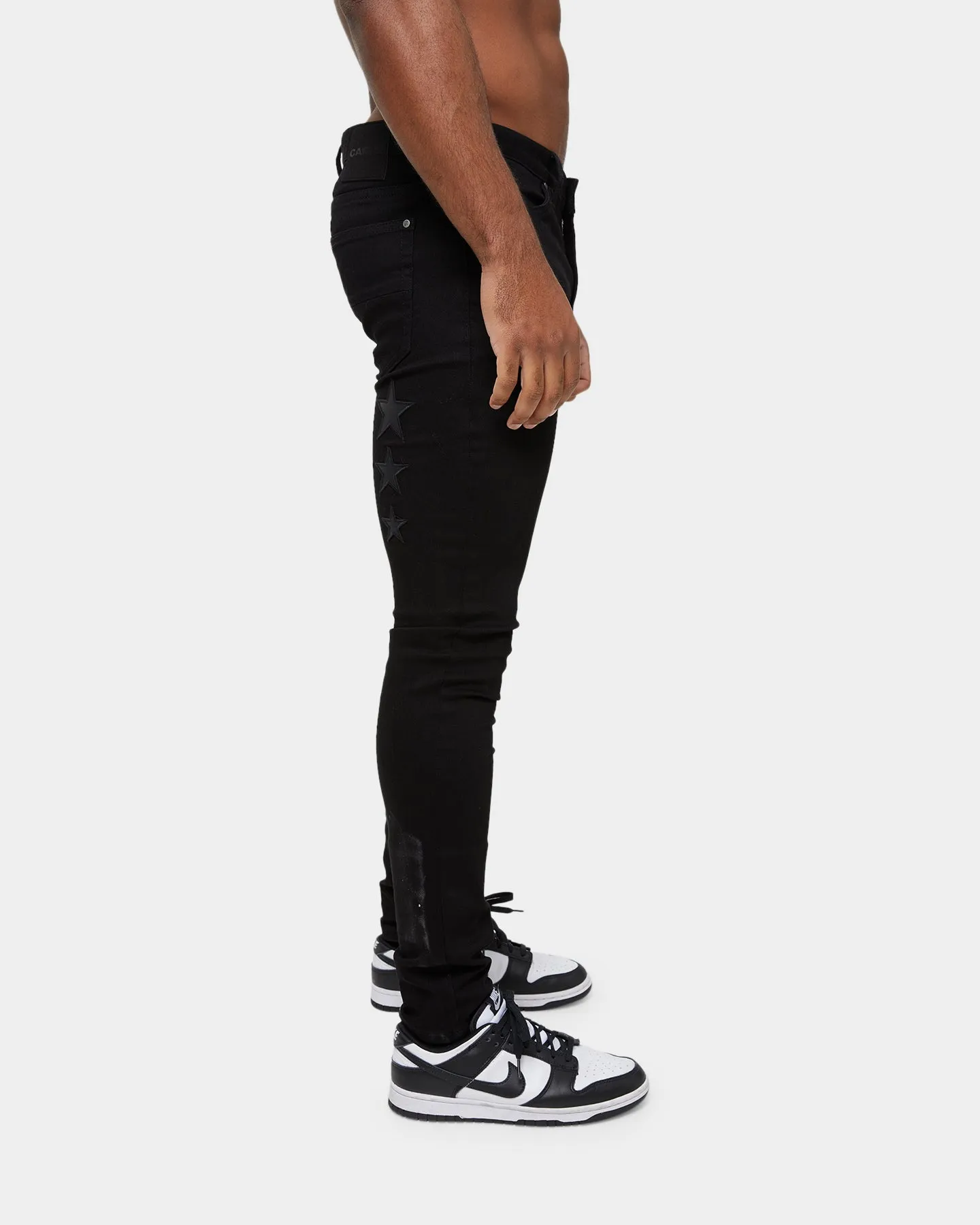 Carre Étoiles Skinny Jeans Black