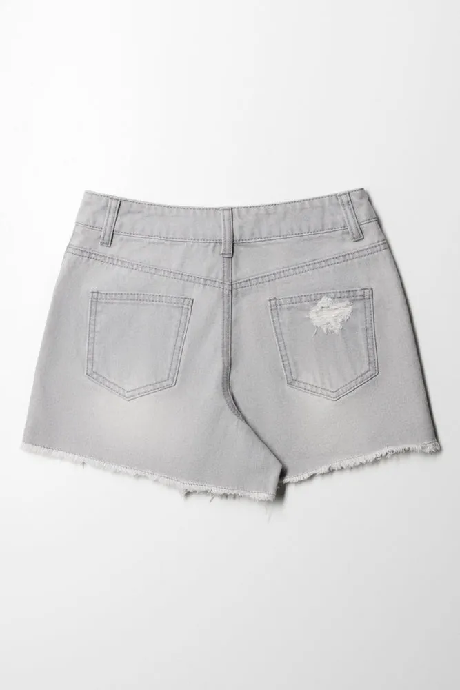 Cheeky Denim Short Grey