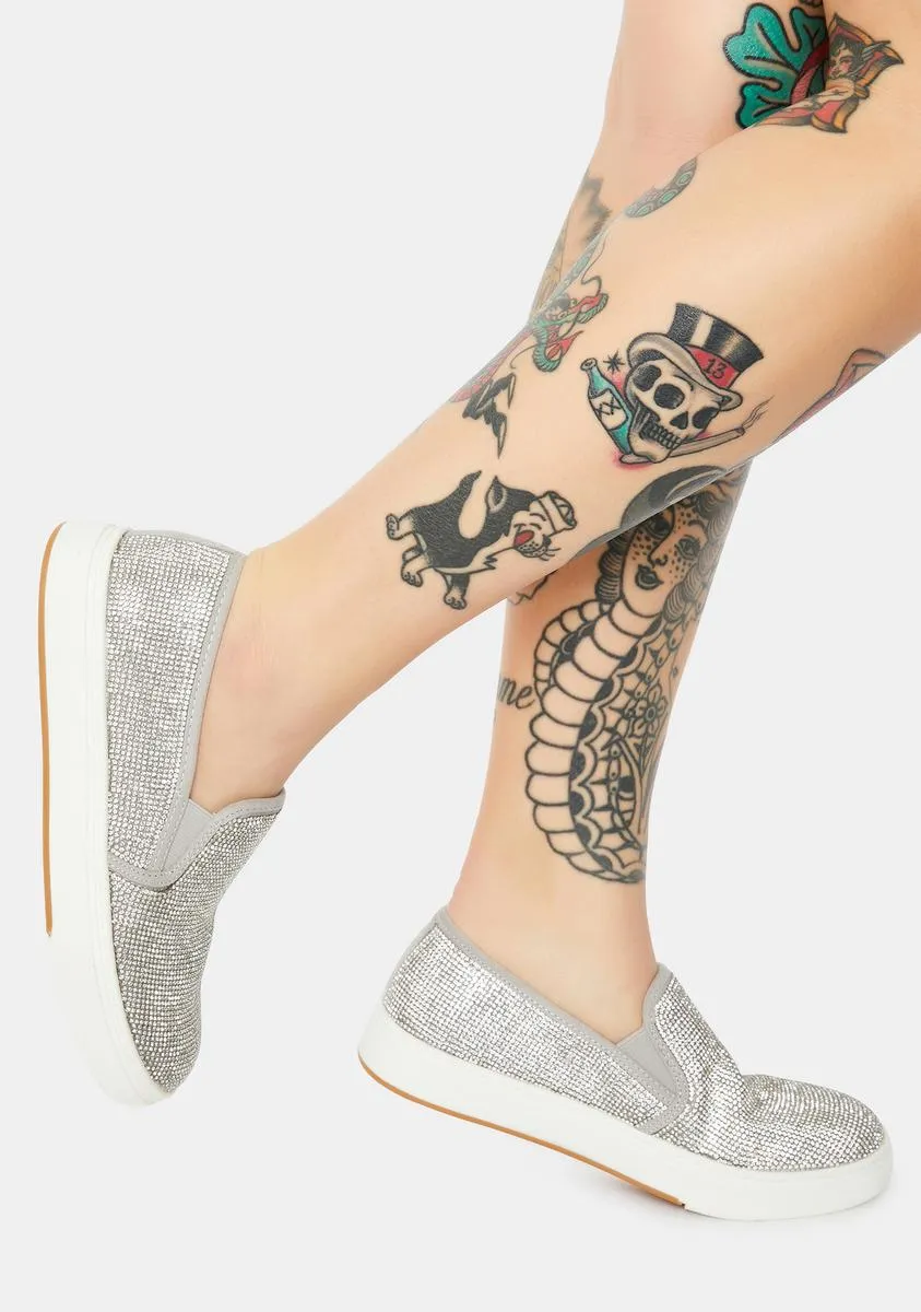 Coulter Rhinestone Slip-On Sneakers