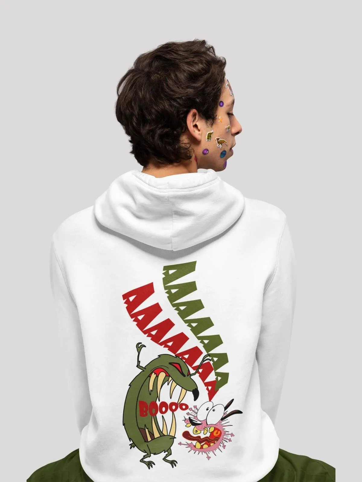 Courage White Unisex Hoodie