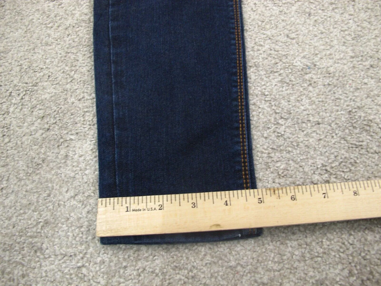 Express Women Ankle Leg Jeans Low Rise 5 Pockets Stretch Denim Blue Size 4R