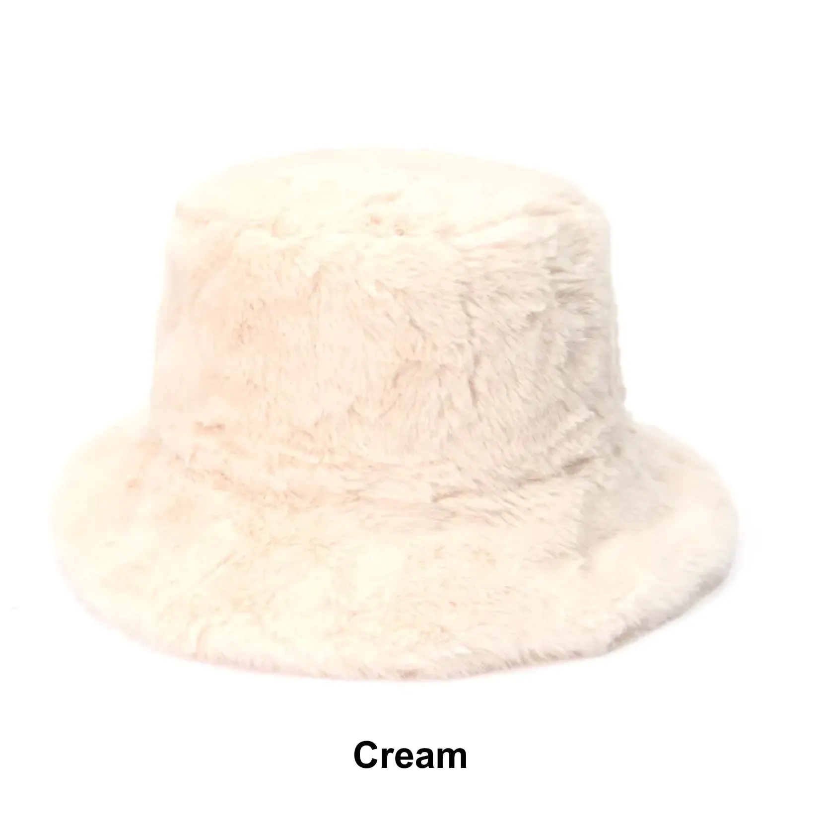 Faux Fur Fluffy Bucket Hat