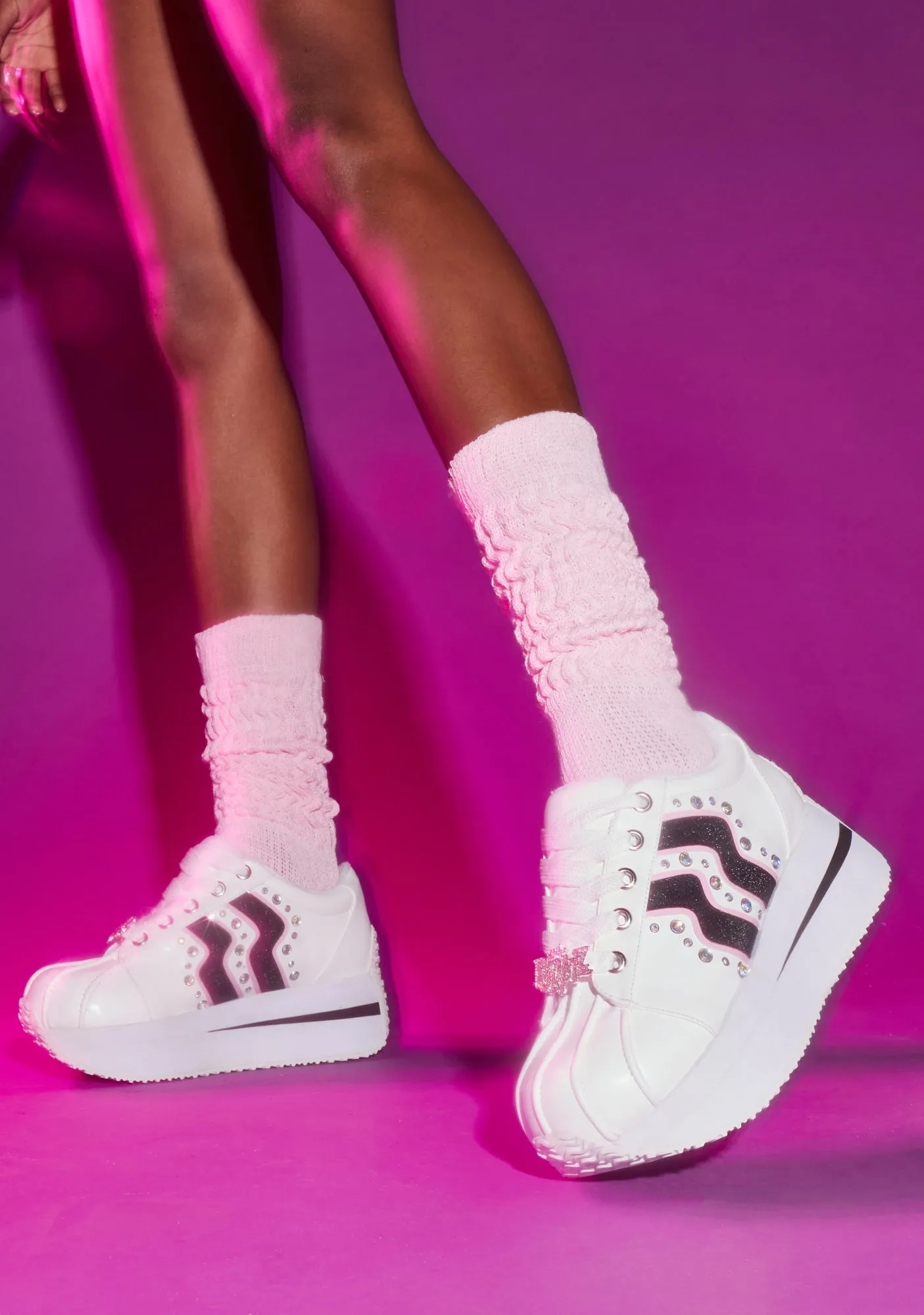 Forever Diamondz Platform Sneakers