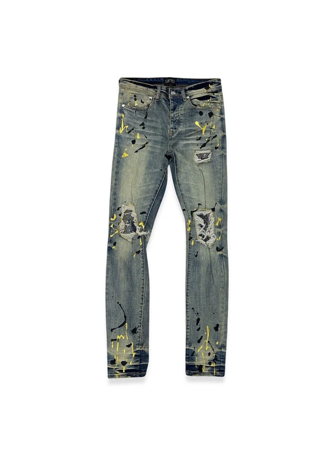 Gftd la blue gold skinny jeans