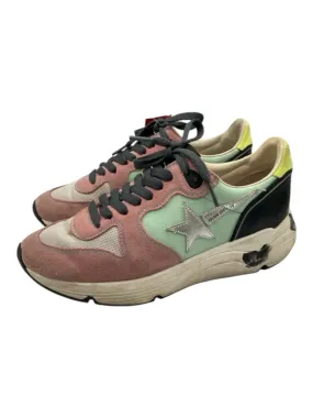 Golden Goose Shoe Size 37 Multicolor Leather Colorblock Low Top Lace Up Sneakers