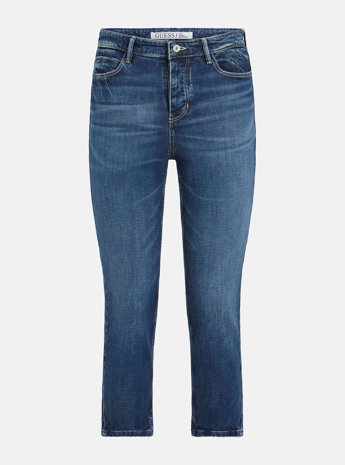 High-Rise Skinny Fit 1981 Capri Denim Jeans In Mid Wash