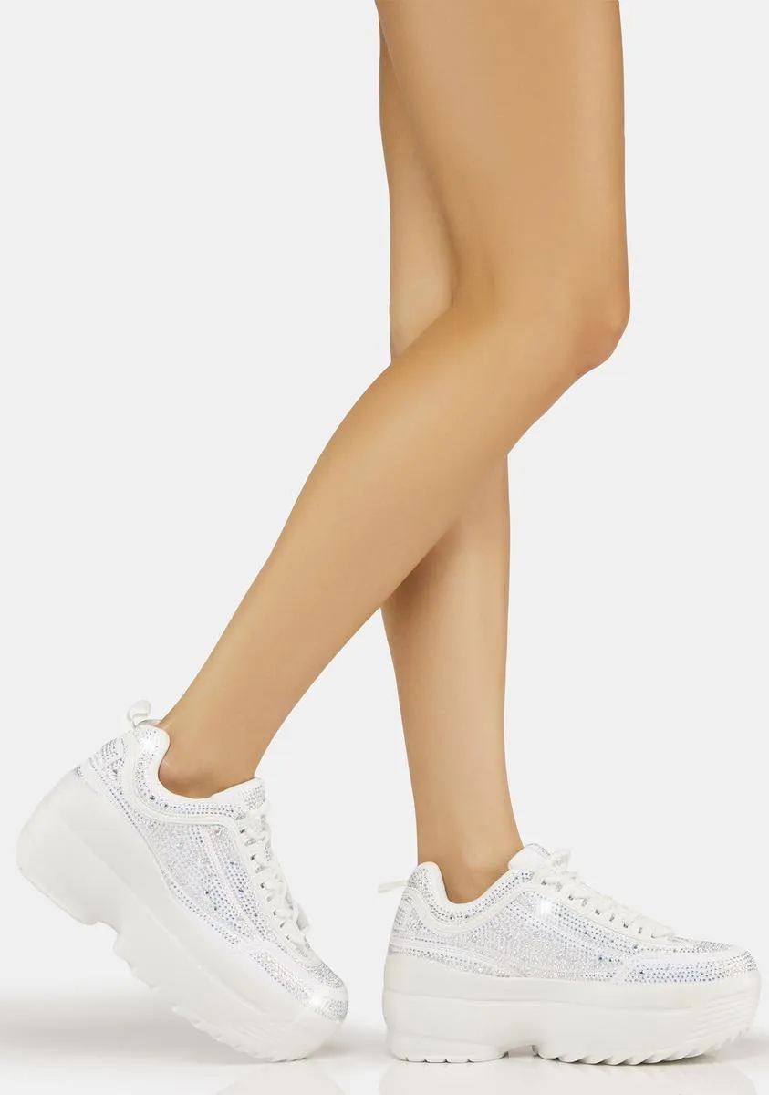 Icy New Heights Platform Sneakers