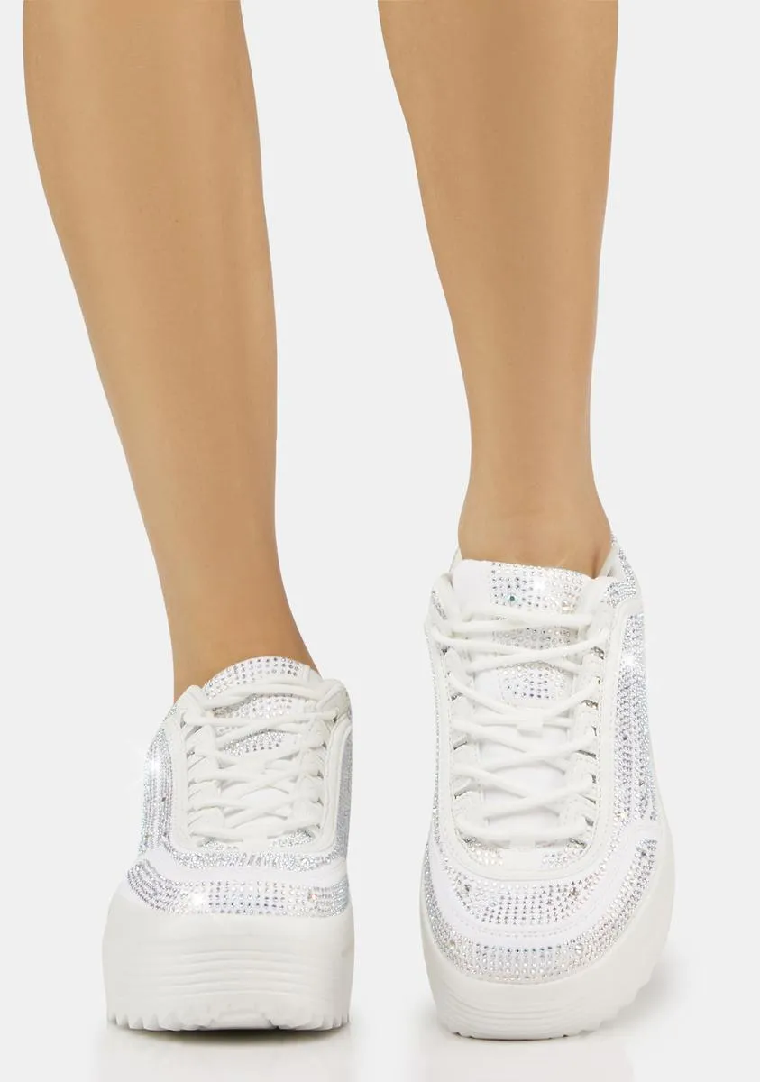 Icy New Heights Platform Sneakers