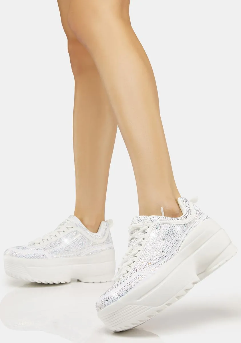 Icy New Heights Platform Sneakers