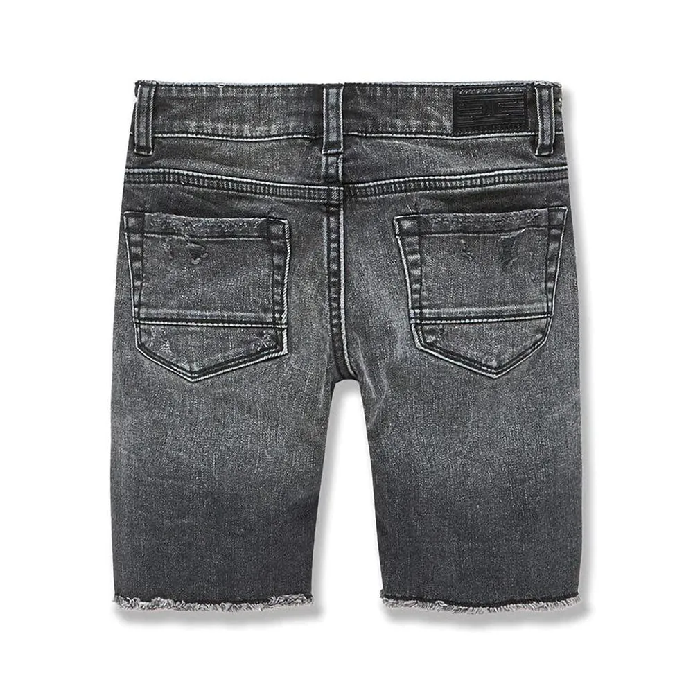 Jordan Craig Shredded Denim Toddler Shorts Black Shadow