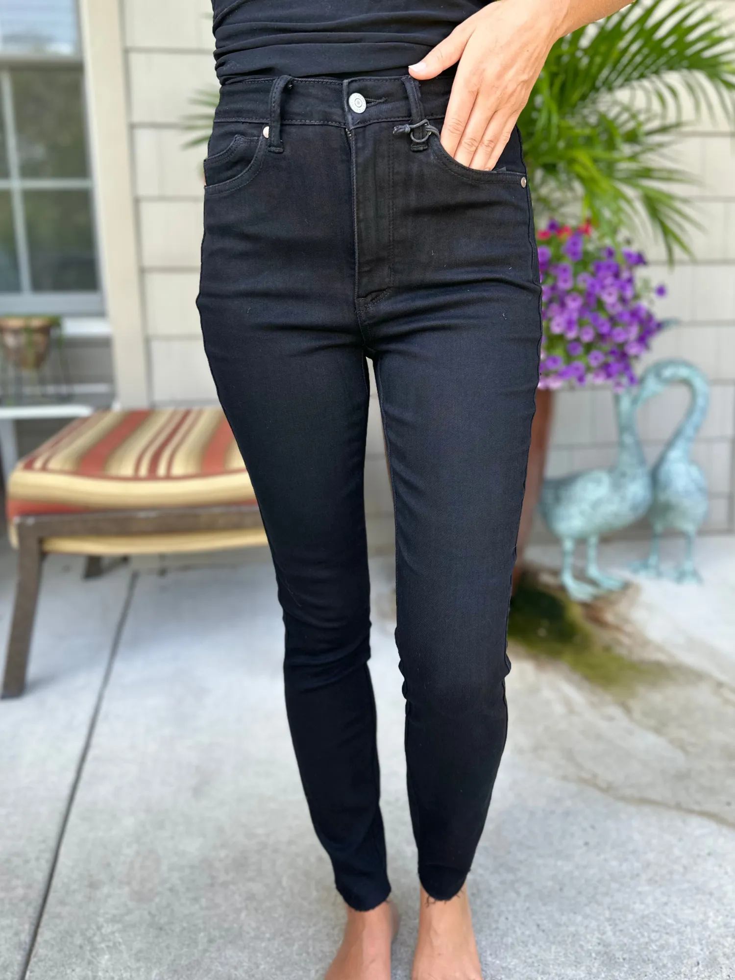 Judy Blue High Waisted Tummy Control Black Jeans