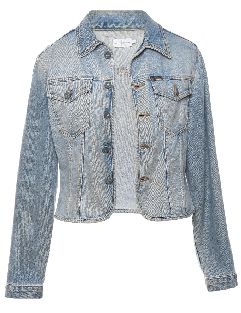 Light Wash Classic Calvin Klein Denim Jacket - M