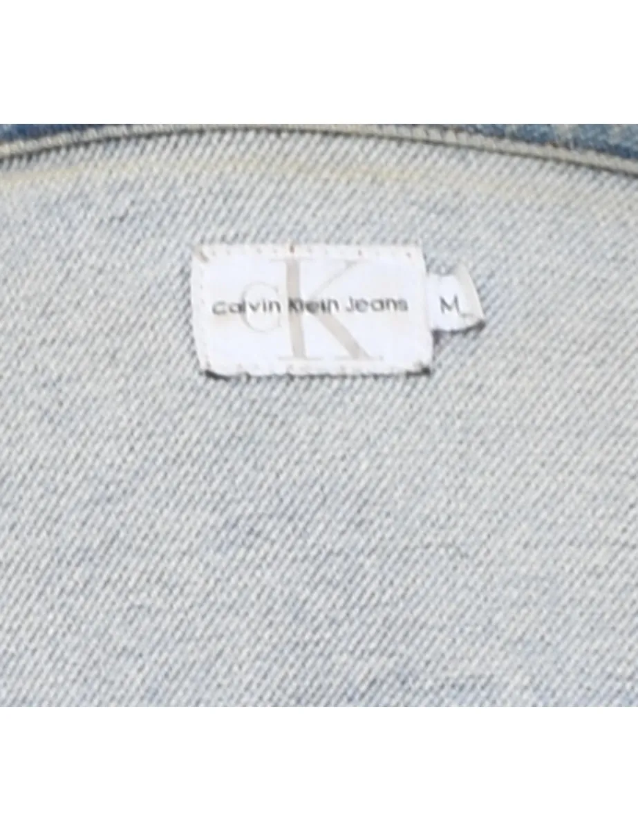 Light Wash Classic Calvin Klein Denim Jacket - M