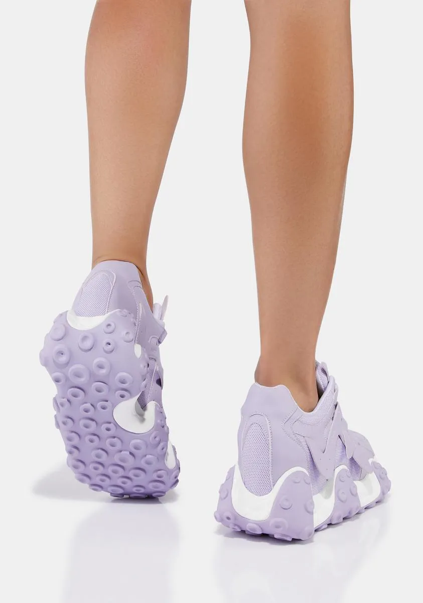 Lilac Carambola Platform Sneakers