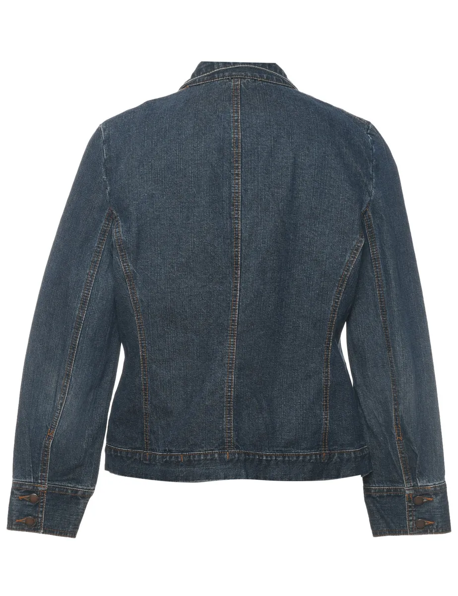 Medium Wash Classic Denim Jacket - S