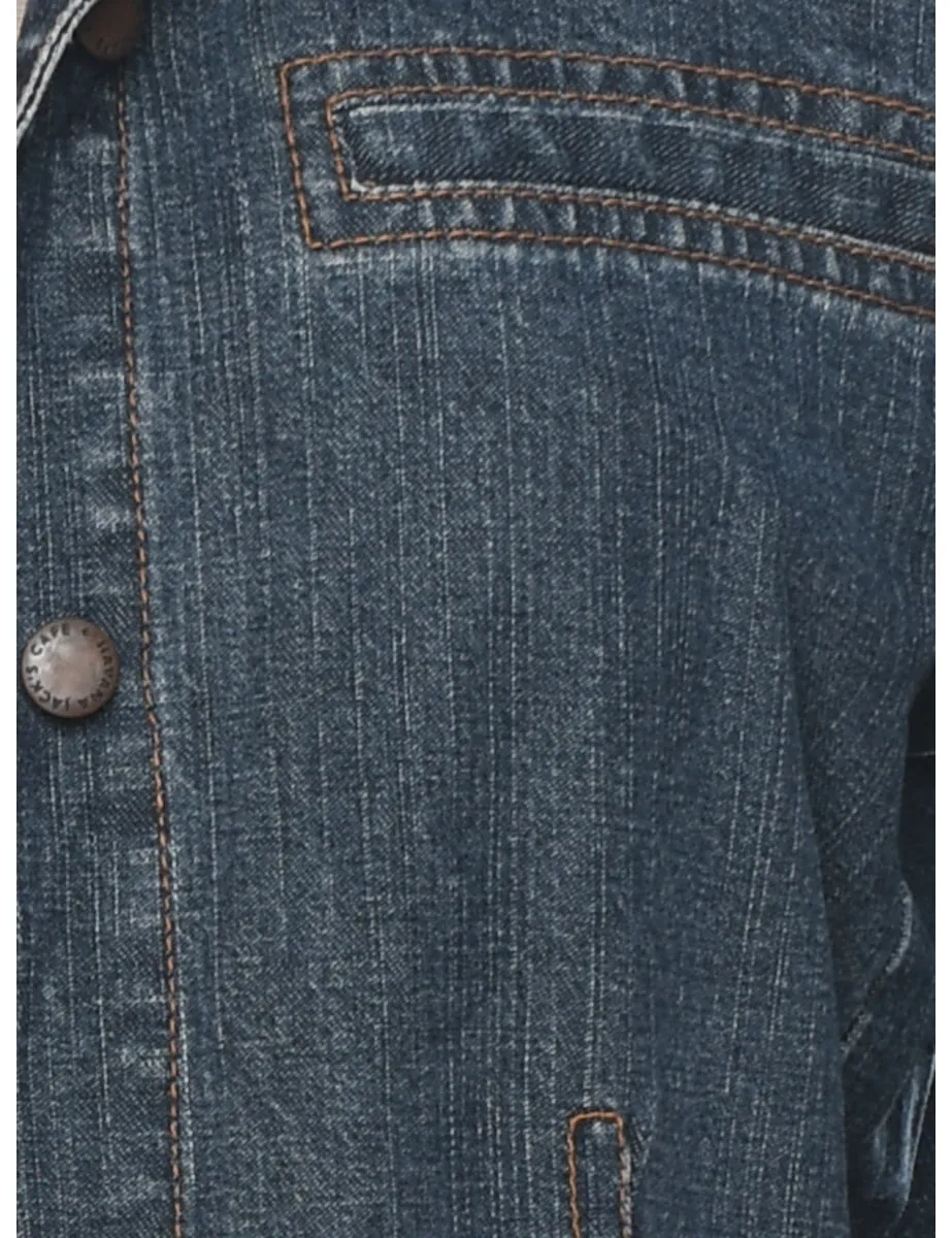 Medium Wash Classic Denim Jacket - S