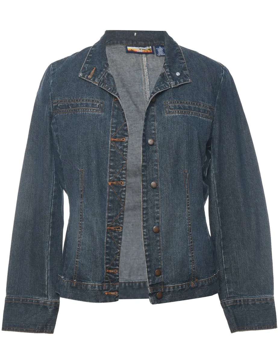 Medium Wash Classic Denim Jacket - S