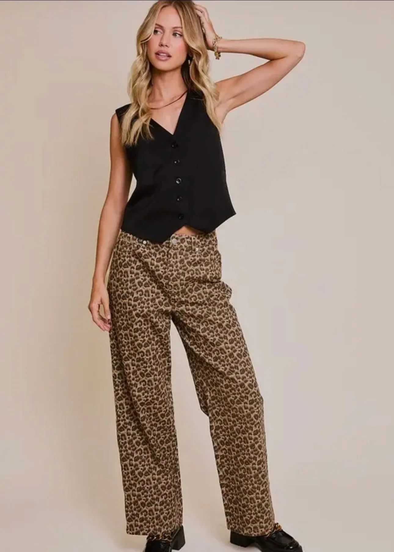 On the Prowl Wide Leg Jeans