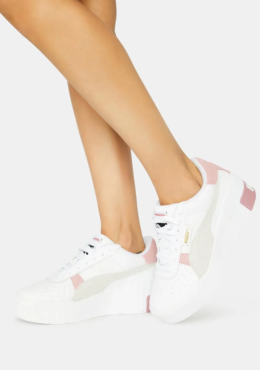 Pink Cali Wedge Mix Sneakers