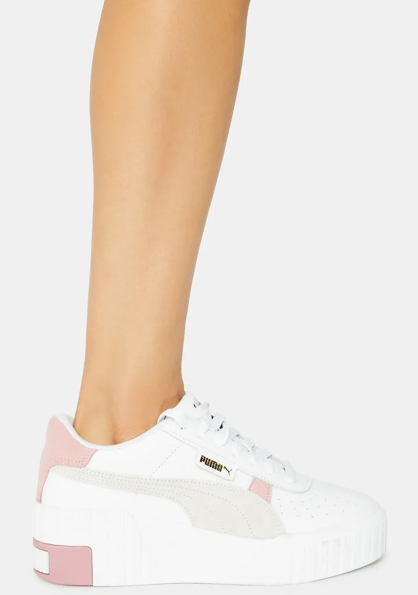 Pink Cali Wedge Mix Sneakers