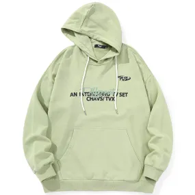 Plain Typography Graphic Unisex Hoodies