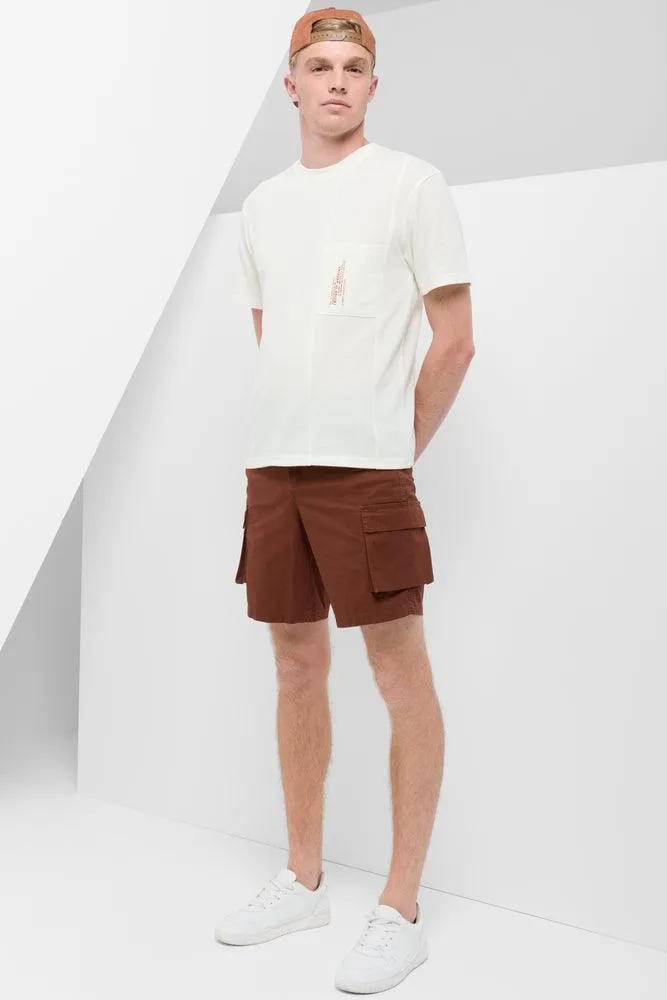 Pocket Short Sleeve T-Shirt Cream