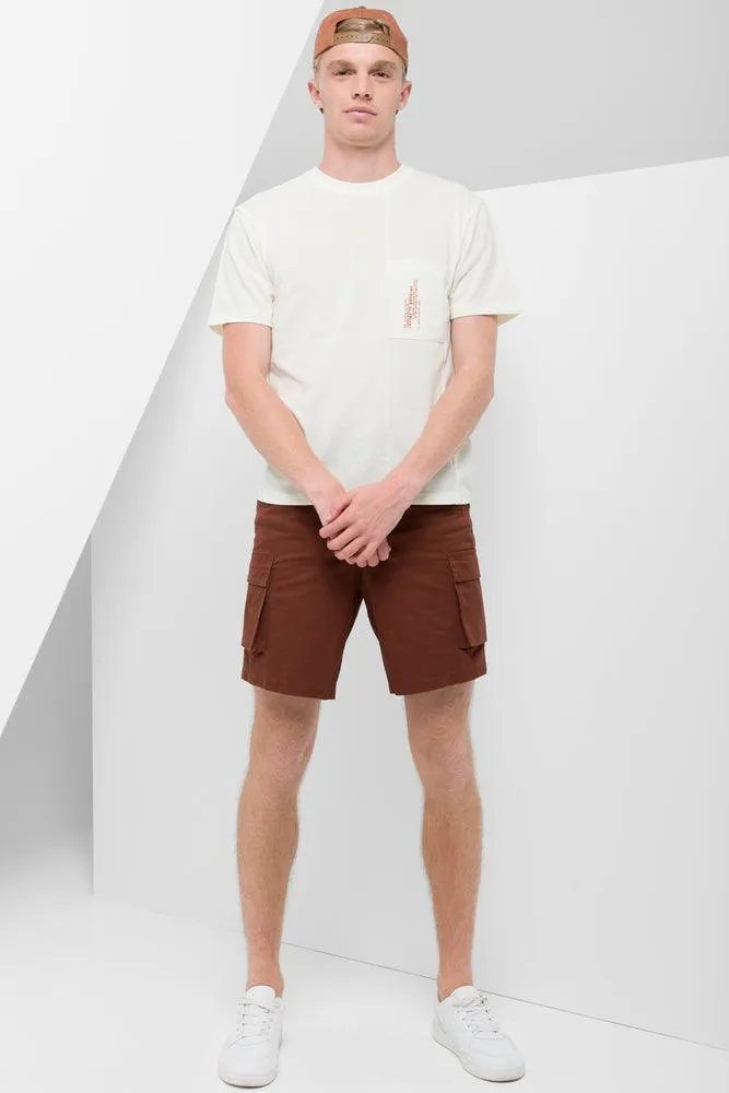 Pocket Short Sleeve T-Shirt Cream