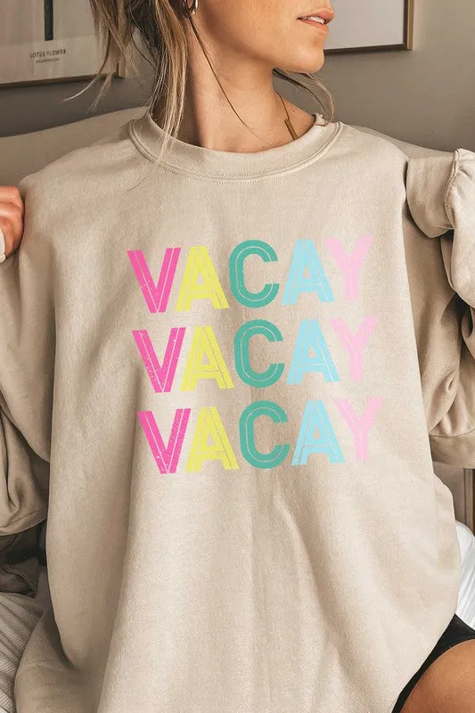 Rainbow Graphic Vacay Sweatshirt