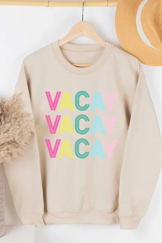 Rainbow Graphic Vacay Sweatshirt