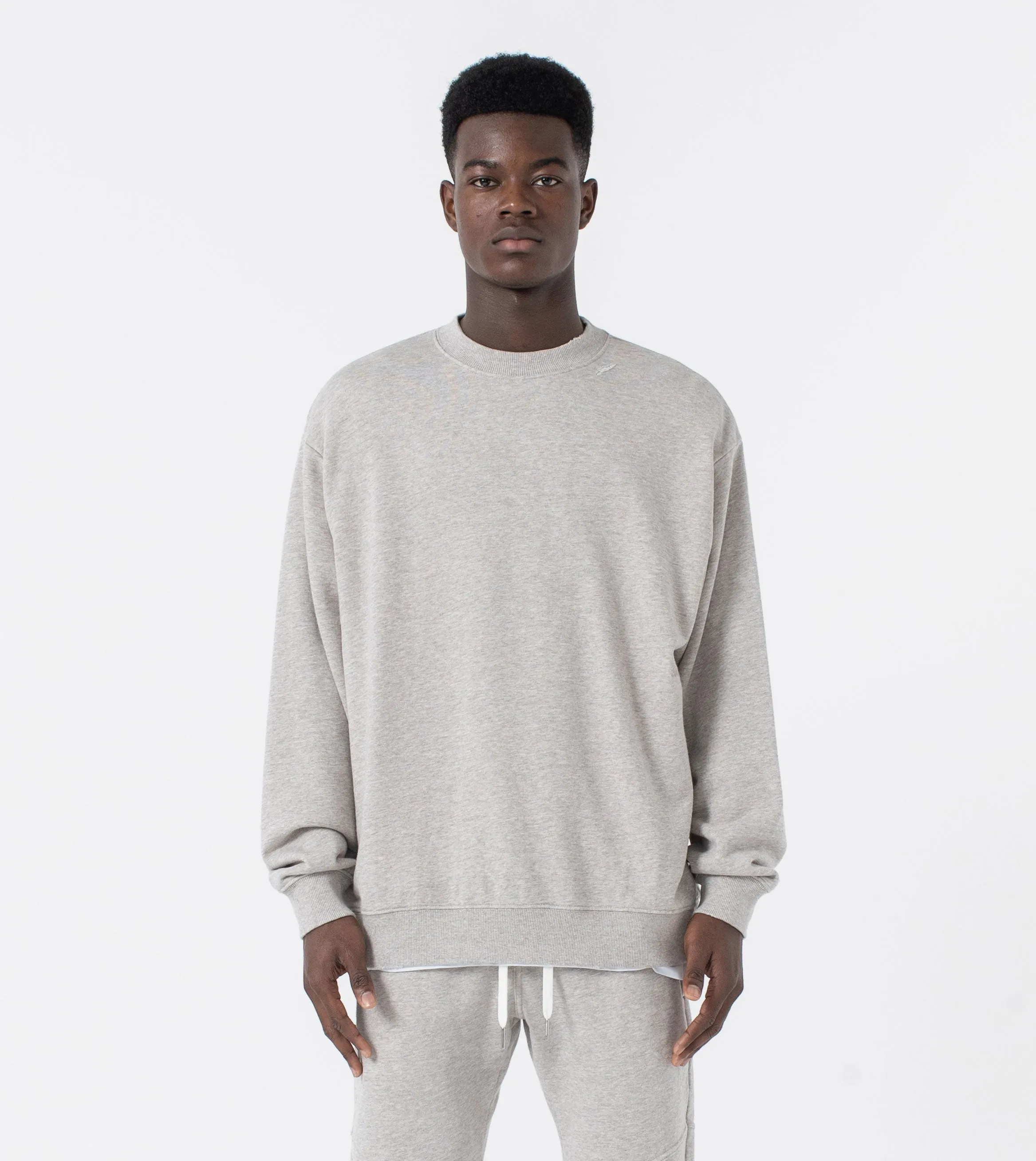 Ripped Orgo Crew Sweat Gravel