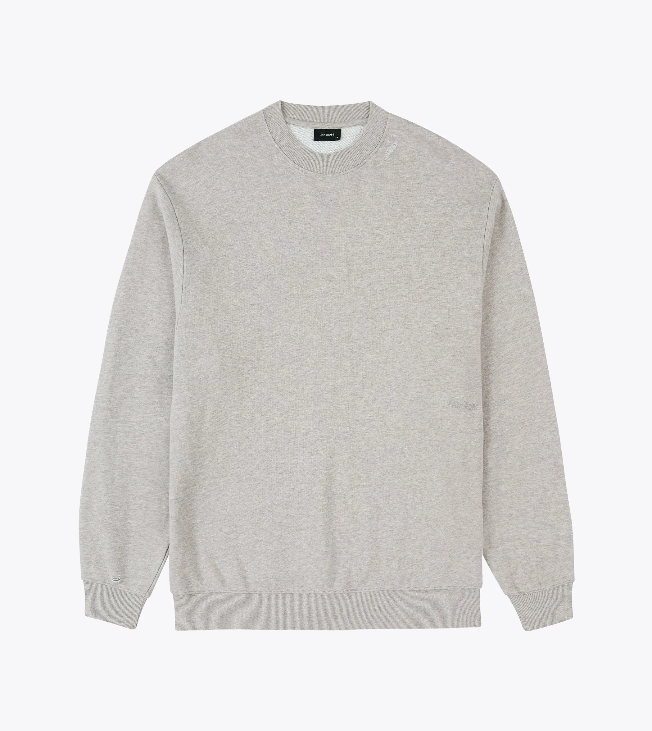 Ripped Orgo Crew Sweat Gravel