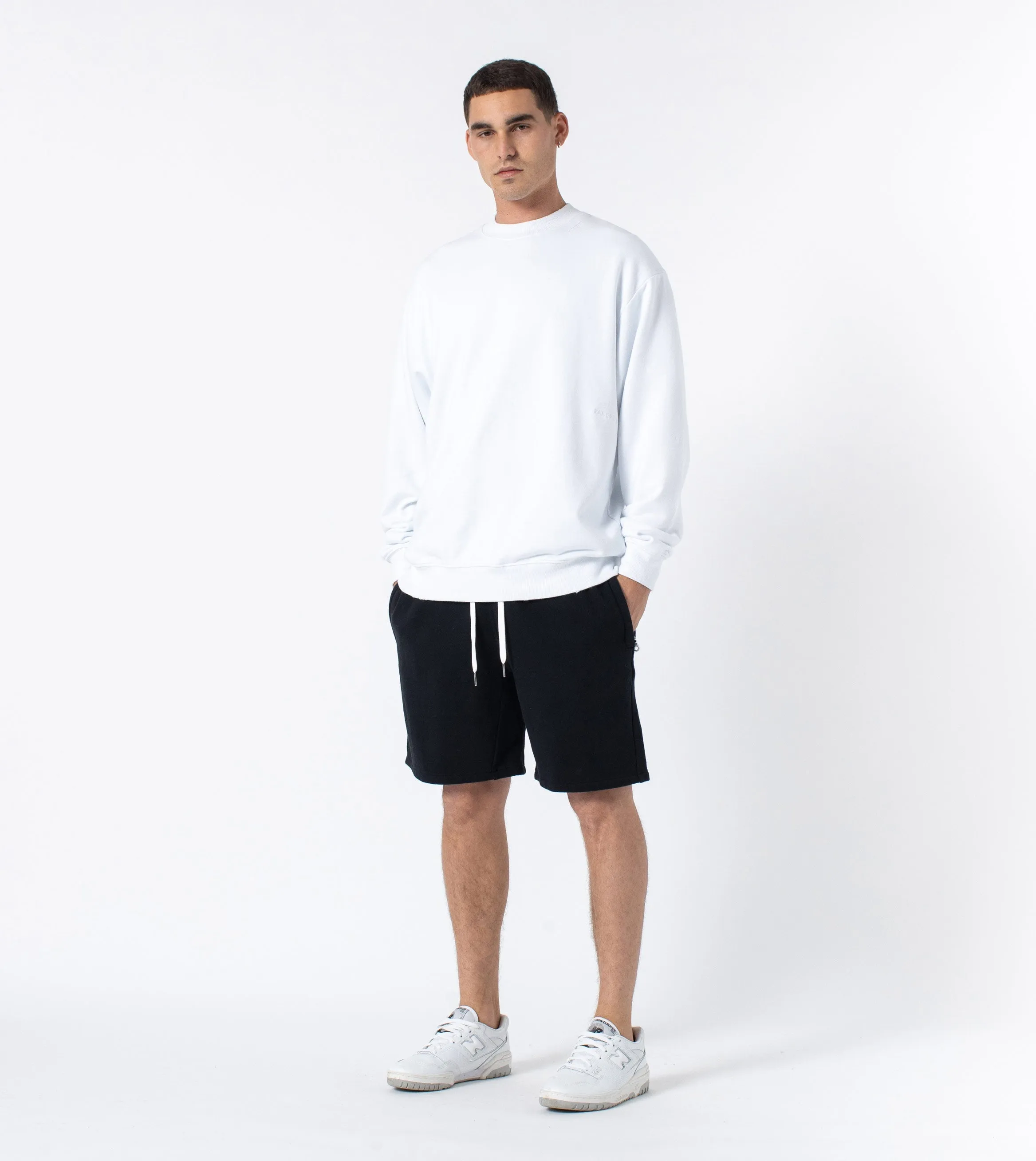 Ripped Orgo Crew Sweat White