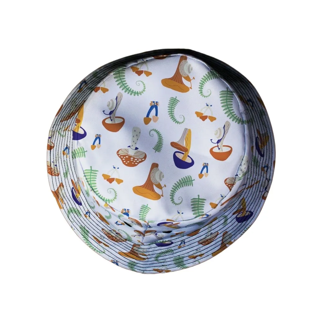 Snails and Mushrooms Botany Bucket Hat