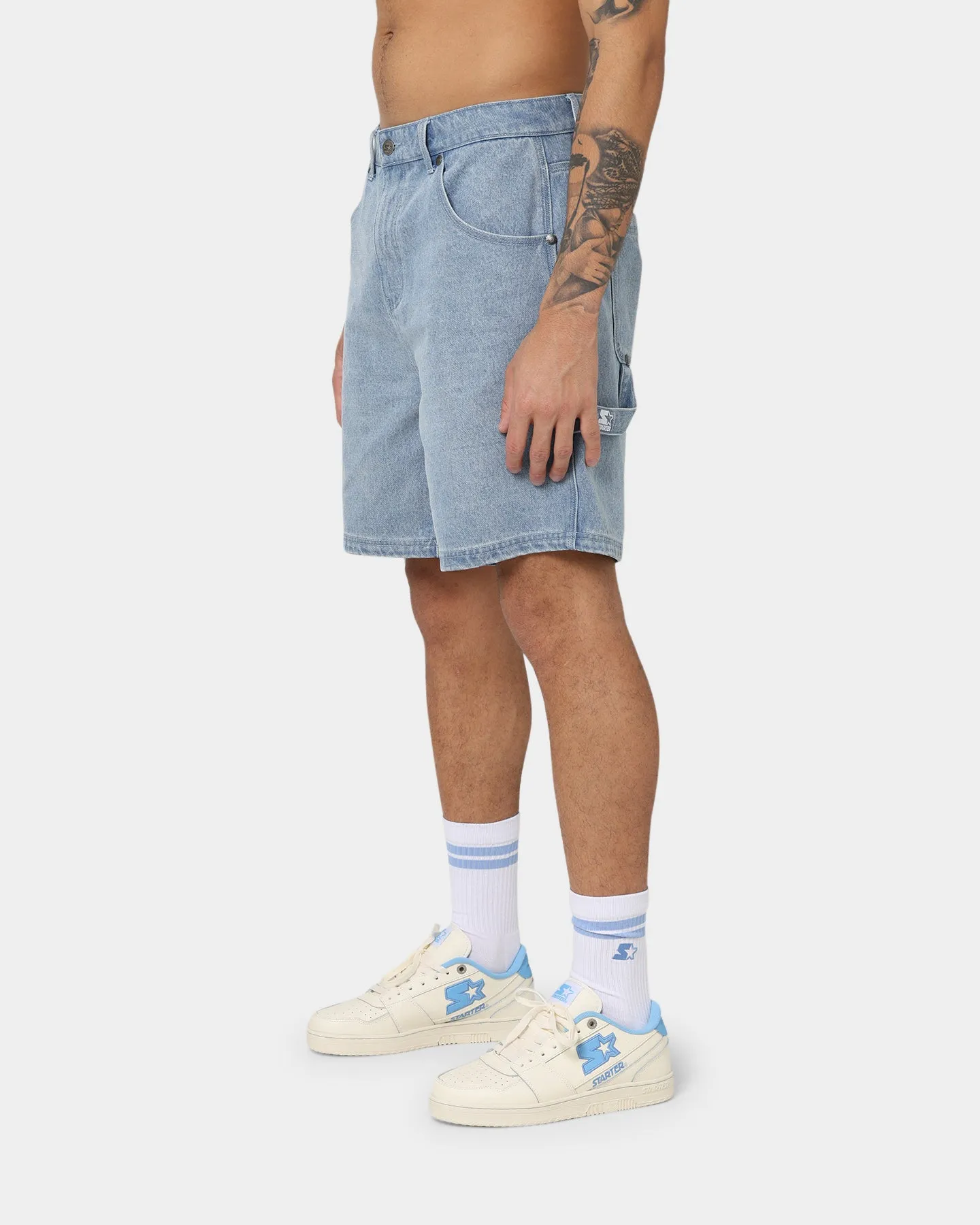 Starter Foul Ball Denim Shorts Blue Denim