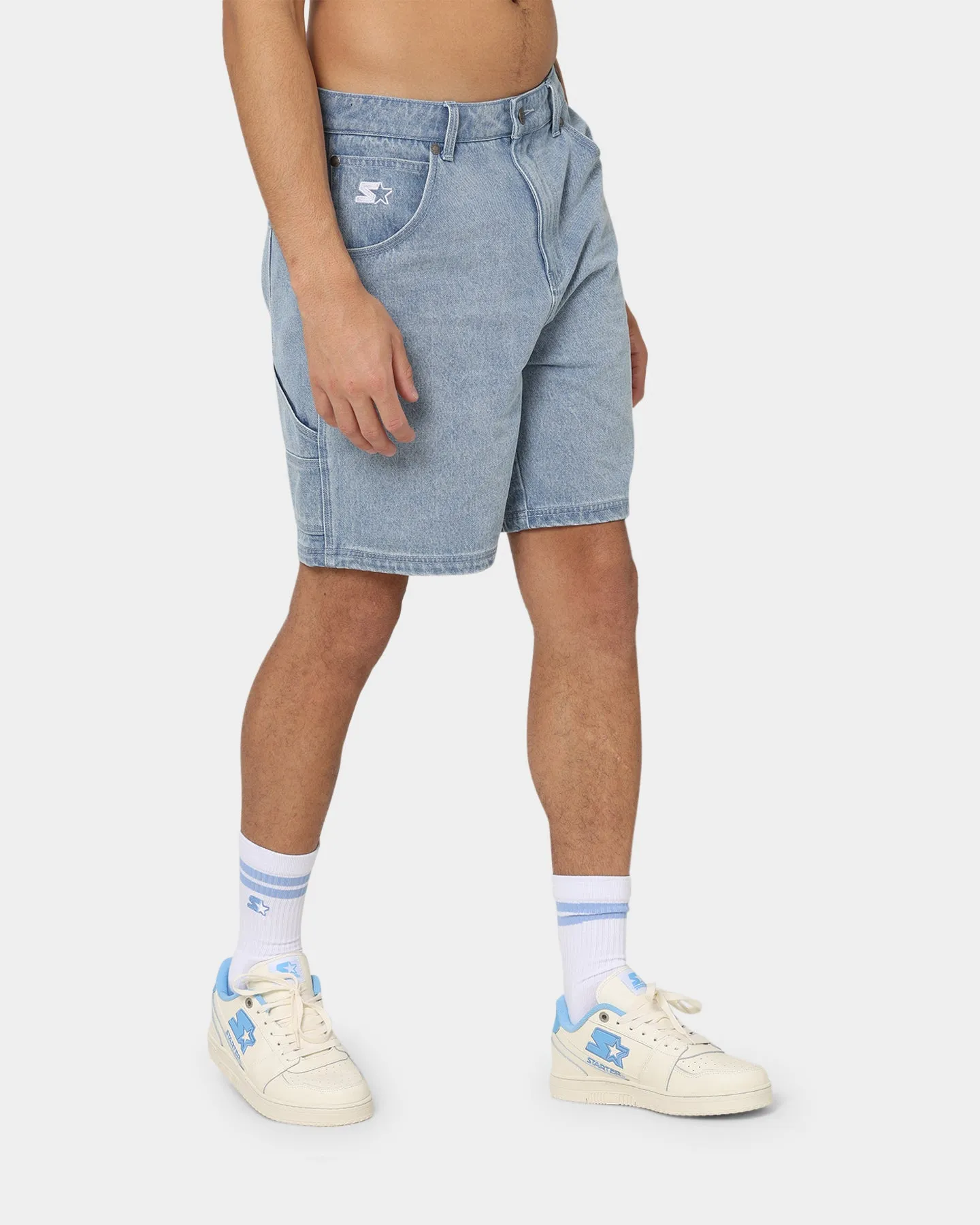 Starter Foul Ball Denim Shorts Blue Denim