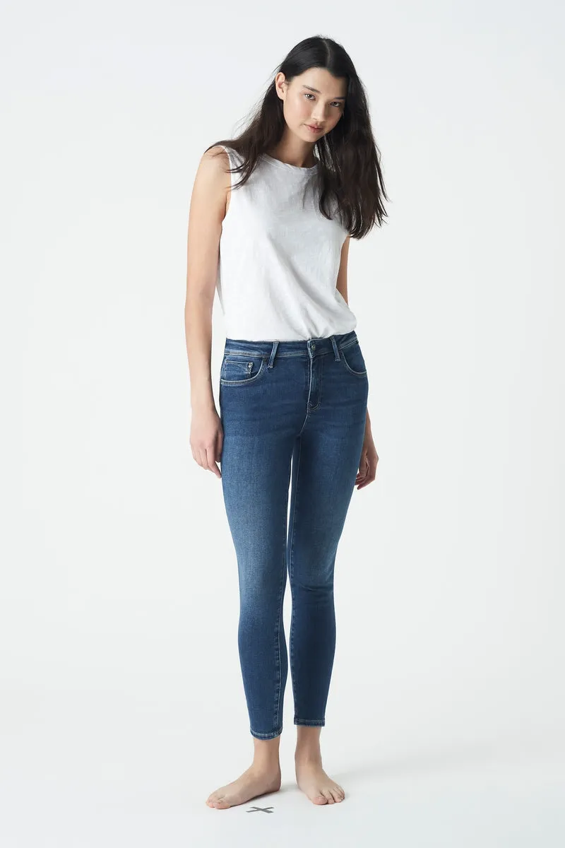 Tess Jeans - Dark Brushed Indigo Shape