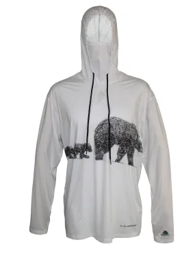 Three Bears Sun Protective Wildlife Graphic Hoodie