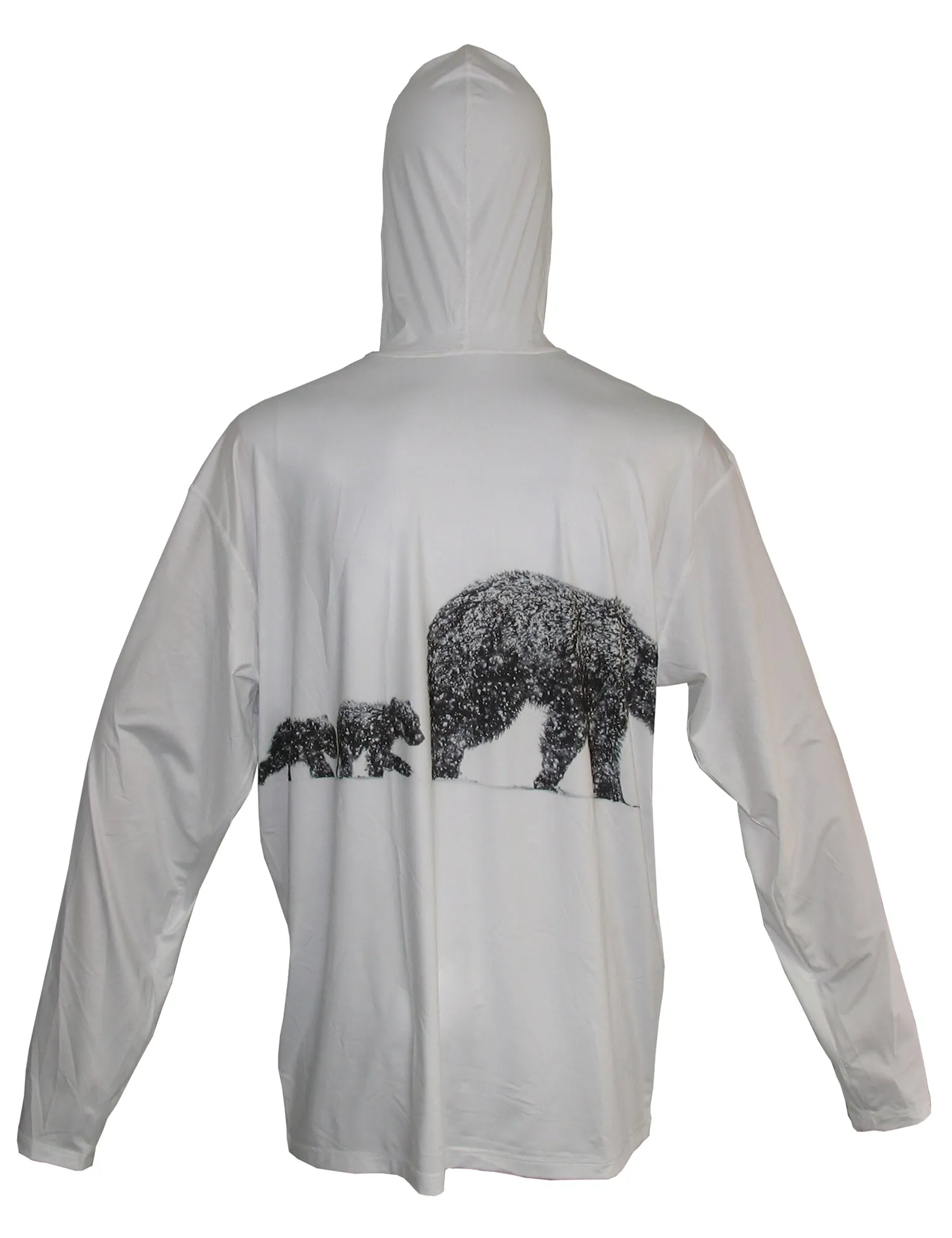 Three Bears Sun Protective Wildlife Graphic Hoodie