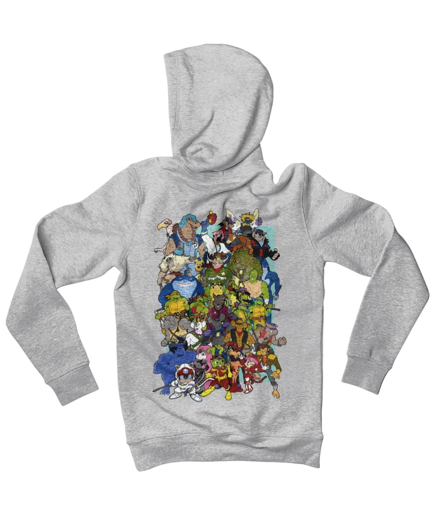 Top Notchy Saturday Morning Mutants Back Printed Hoodie