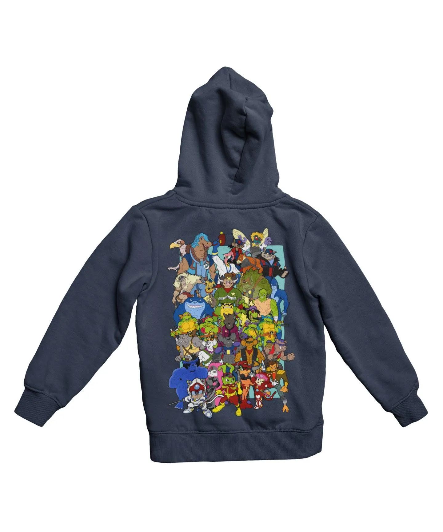 Top Notchy Saturday Morning Mutants Back Printed Hoodie