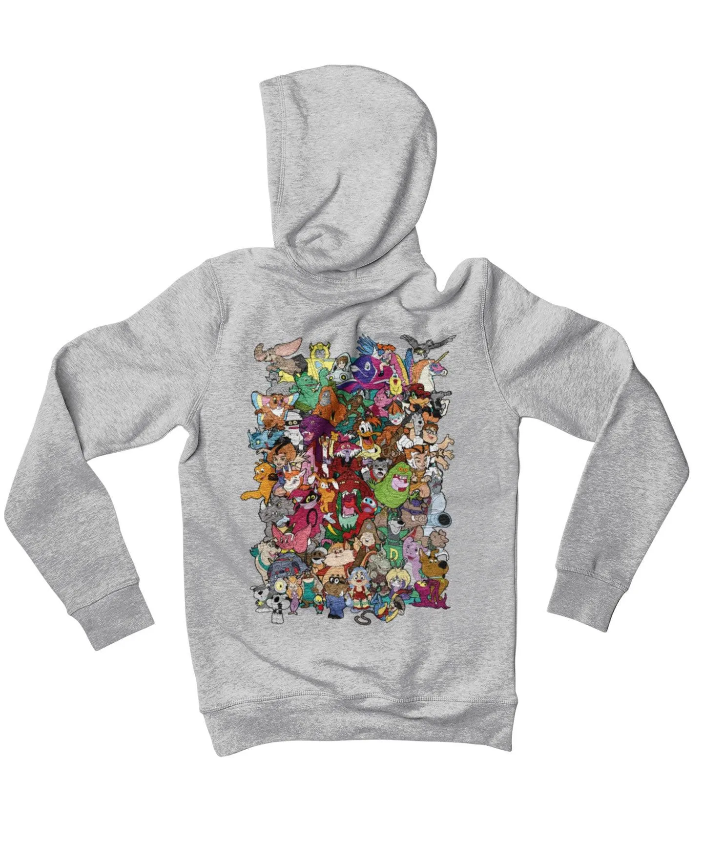 Top Notchy Saturday Morning Sidekicks Back Printed Hoodie