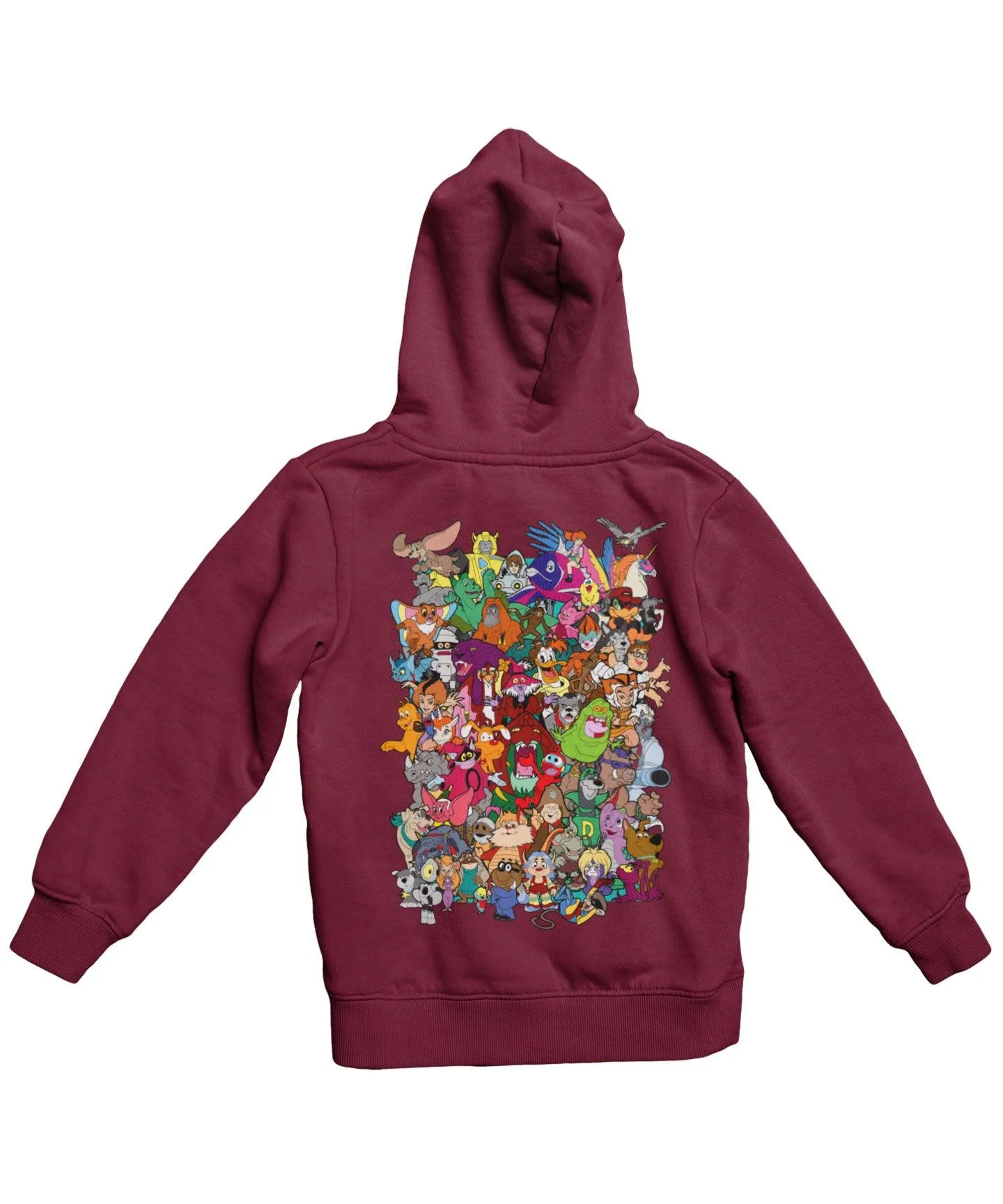 Top Notchy Saturday Morning Sidekicks Back Printed Hoodie